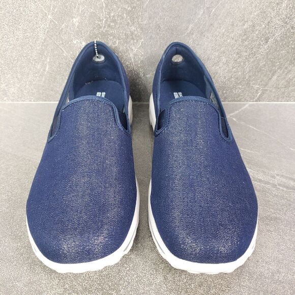 Skechers Go Walk Shoes Womens 11 M Blue Classic Basic Fun Slip-Ons Sneakers - Picture 3 of 12